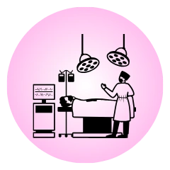 Minimally invasive gynecological surgeries icon